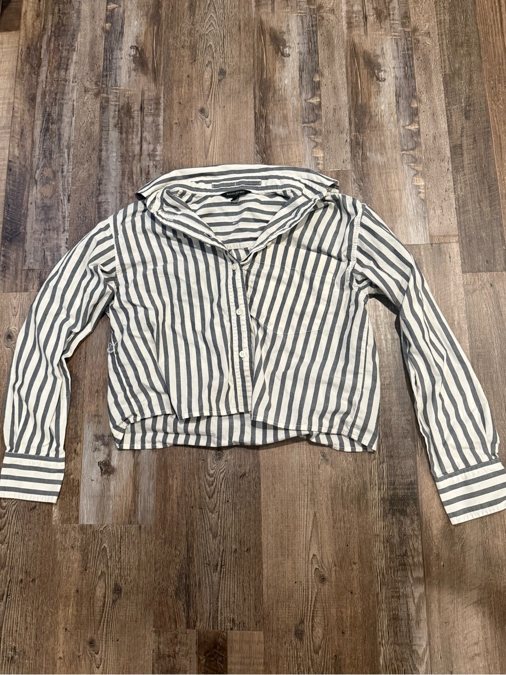 Striped Button-Up Shirt